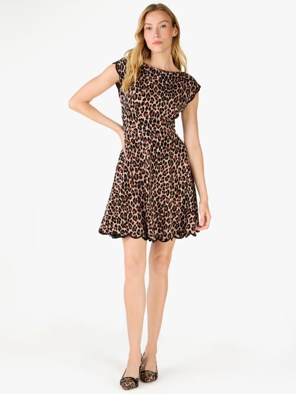Kate Spade Spotted Leopard Fiorella Dress  Small